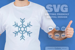 Hand-Drawn Snowflake SVG Bundle for Crafts & Design 6 - CraftNest - Digital Crafting and Art