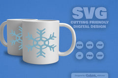 Hand-Drawn Snowflake SVG Bundle for Crafts & Design 6 - CraftNest - Digital Crafting and Art