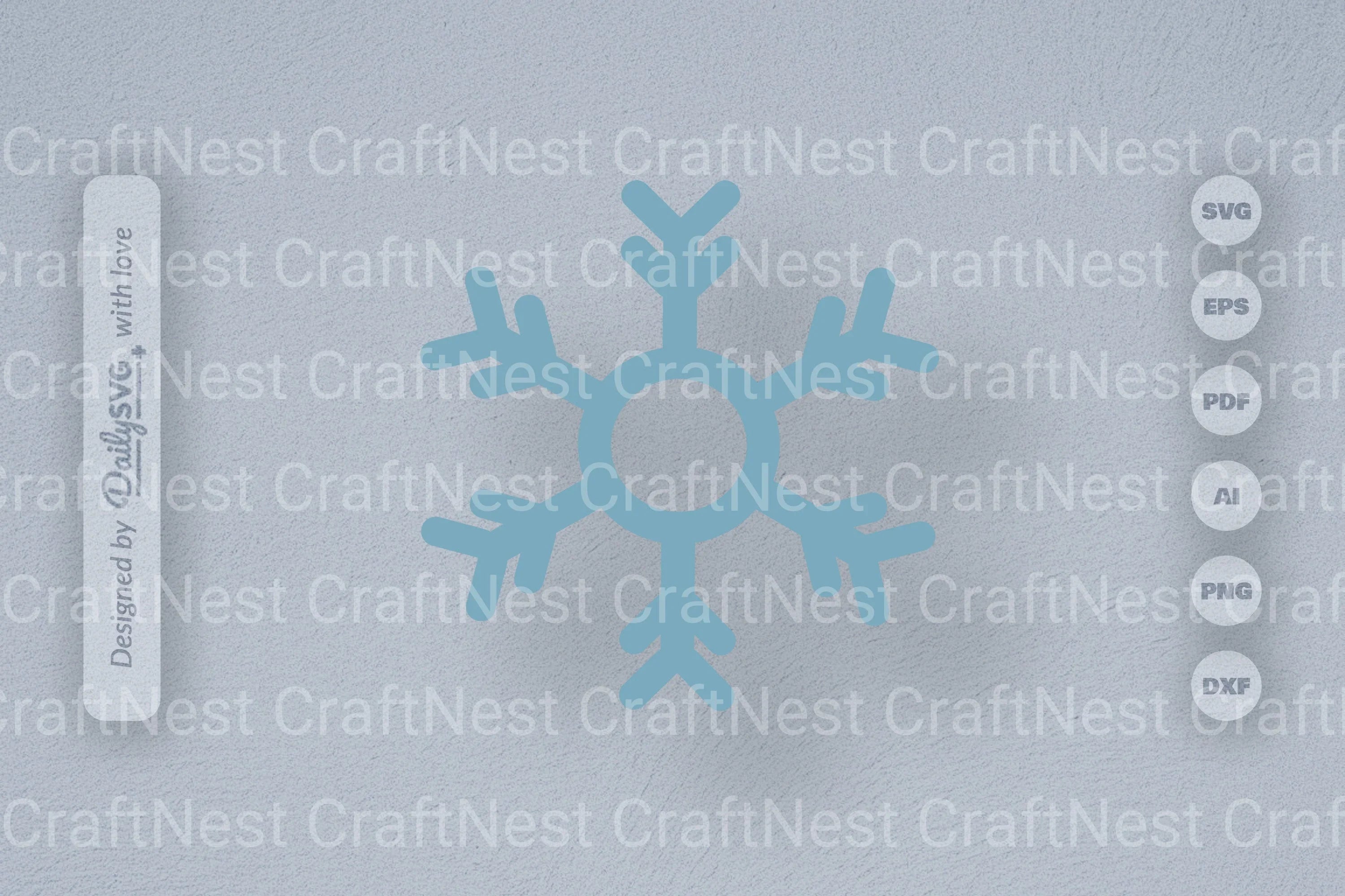 Hand-Drawn Snowflake SVG Bundle for Winter Designs