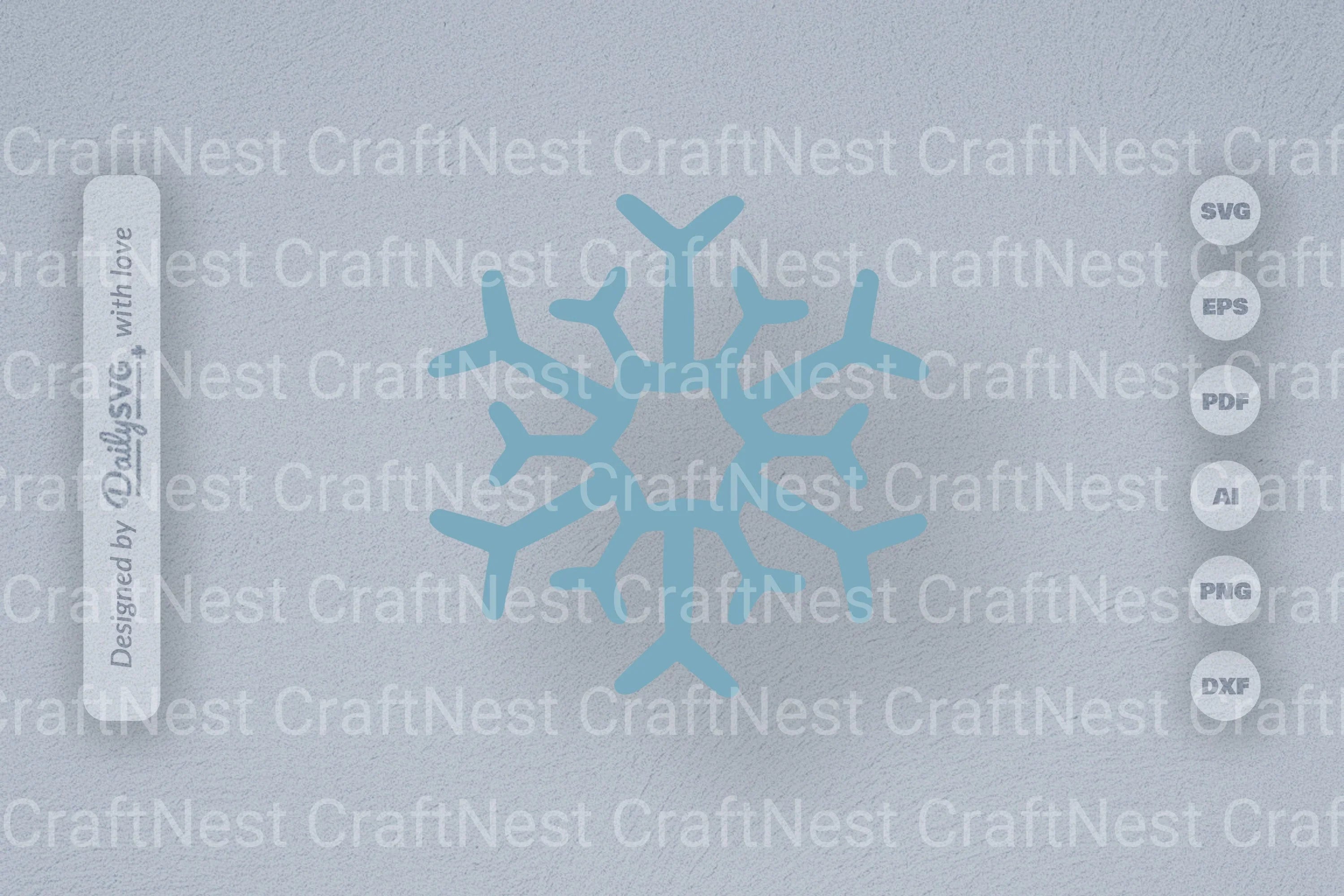 Hand-Drawn Snowflake SVG Bundle