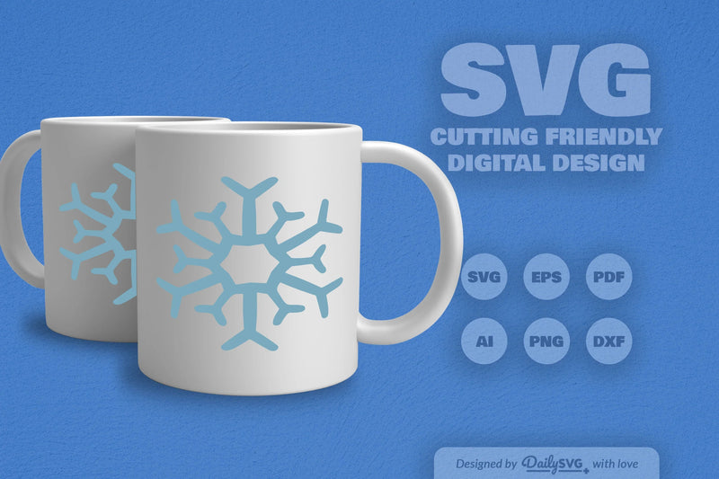 Hand-Drawn Snowflake SVG Bundle 4 - CraftNest - Digital Crafting and Art
