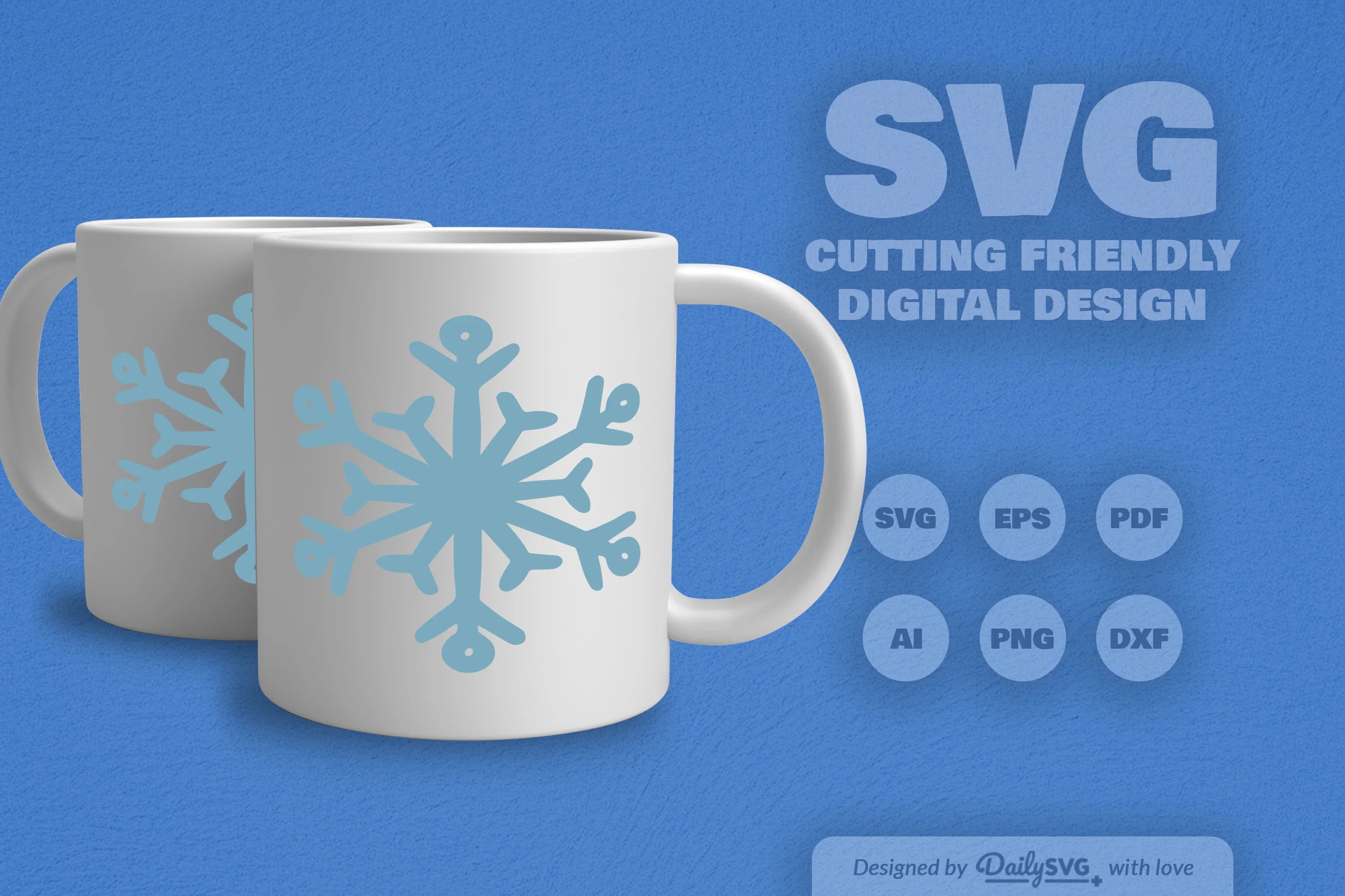 Hand-Drawn Snowflake SVG Bundle 1 - CraftNest - Digital Crafting and Art