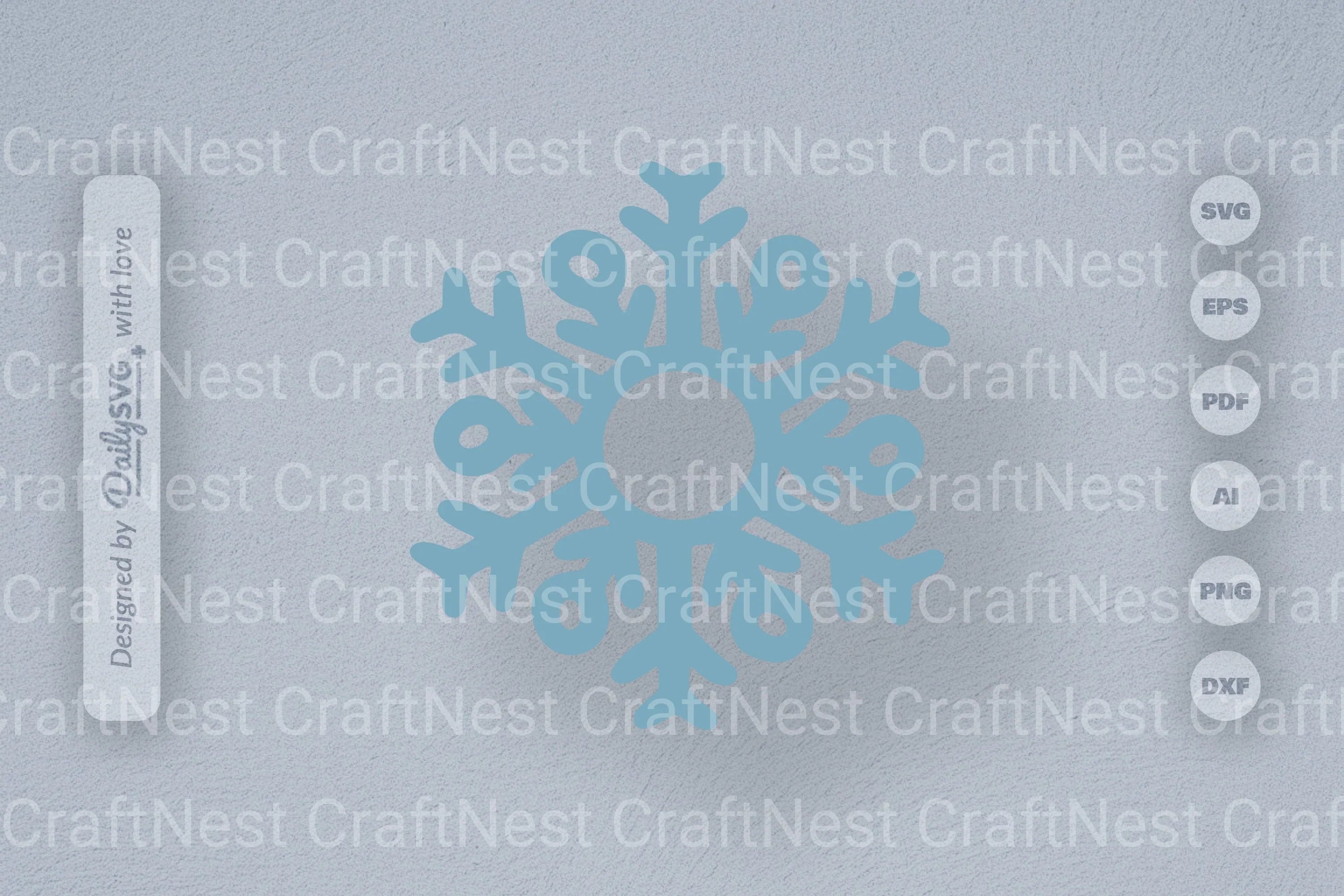 Hand-Drawn Snowflake SVG Bundle for Crafts & Design