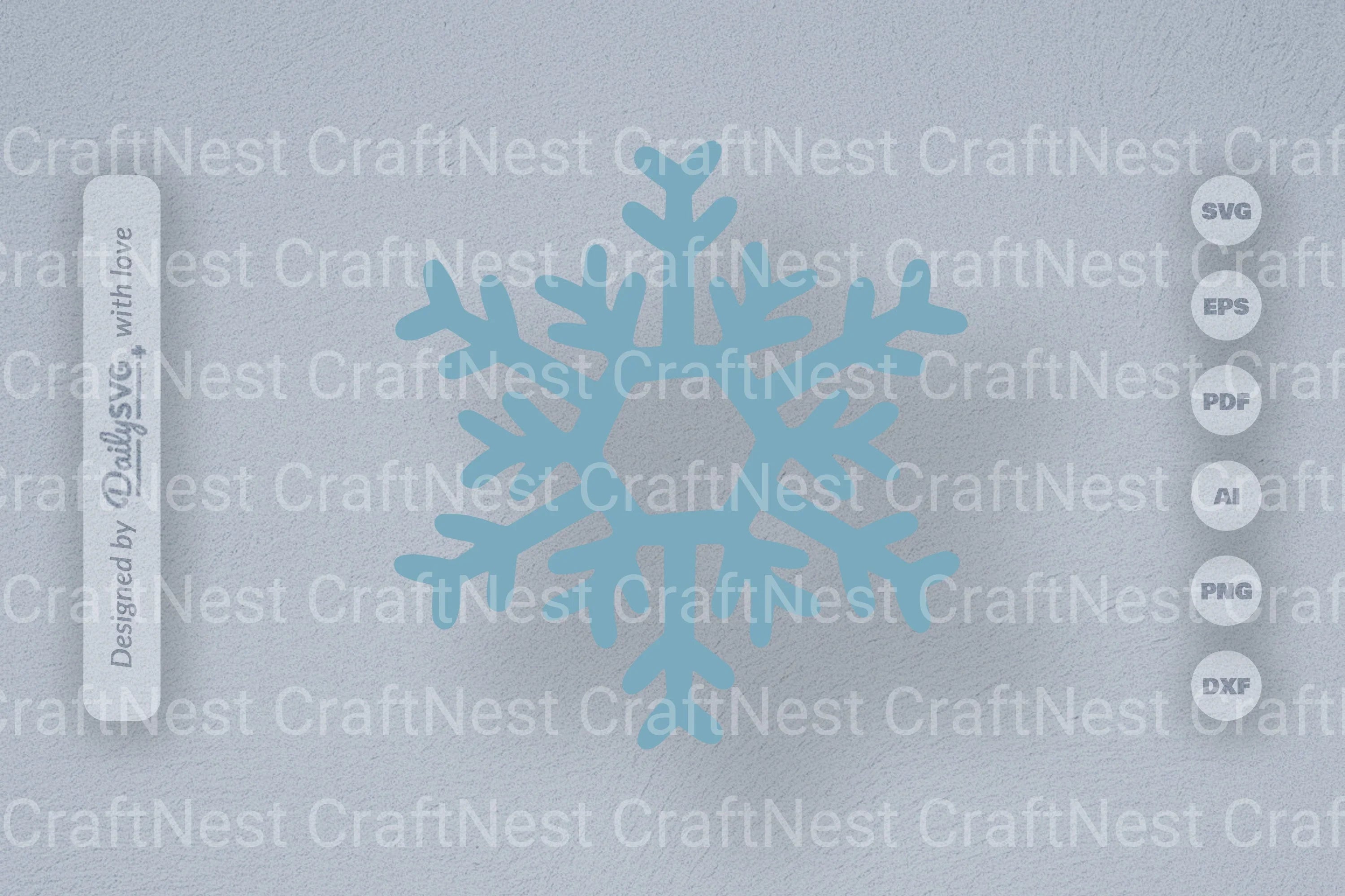 Hand-Drawn Snowflake SVG Bundle for Crafts & Design