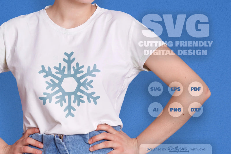 Hand-Drawn Snowflake SVG Bundle for Crafts & Design 3 - CraftNest - Digital Crafting and Art