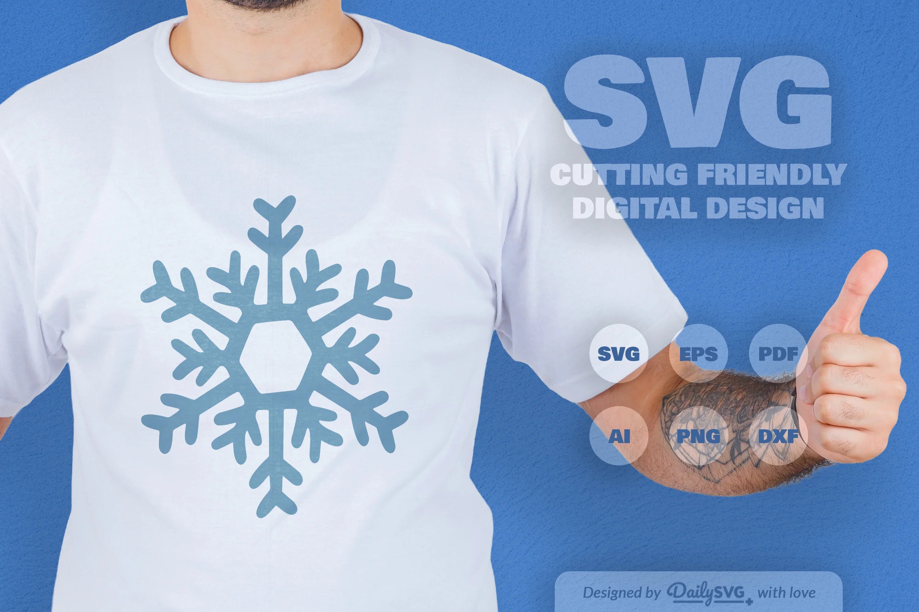 Hand-Drawn Snowflake SVG Bundle for Crafts & Design 3 - CraftNest - Digital Crafting and Art