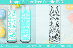 Happy Easter Candle Tree SVG Bundle 9 - CraftNest - Digital Crafting and Art