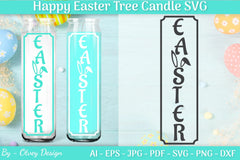 Happy Easter Candle Tree SVG Bundle 10 - CraftNest - Digital Crafting and Art