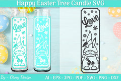 Happy Easter Candle Tree SVG Bundle 11 - CraftNest - Digital Crafting and Art