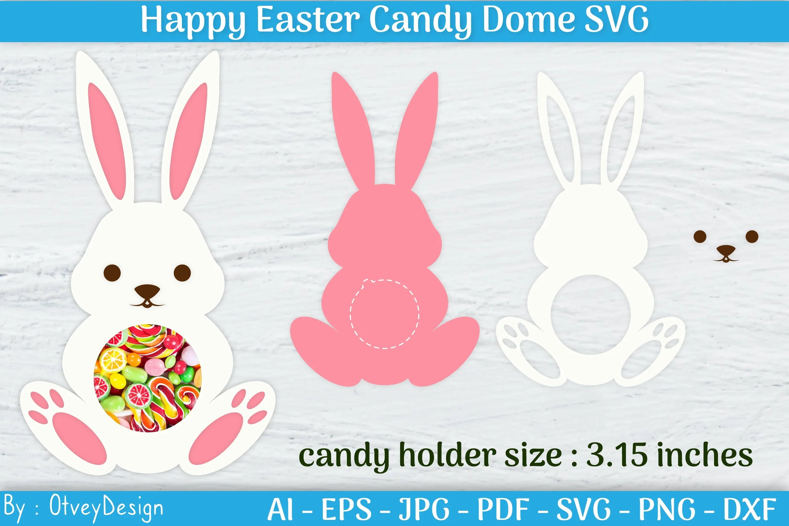 Happy Easter Candy Dome SVG Bundle - CraftNest - Digital Crafting and Art