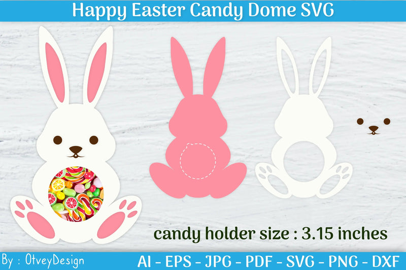 Happy Easter Candy Dome SVG Bundle - CraftNest - Digital Crafting and Art