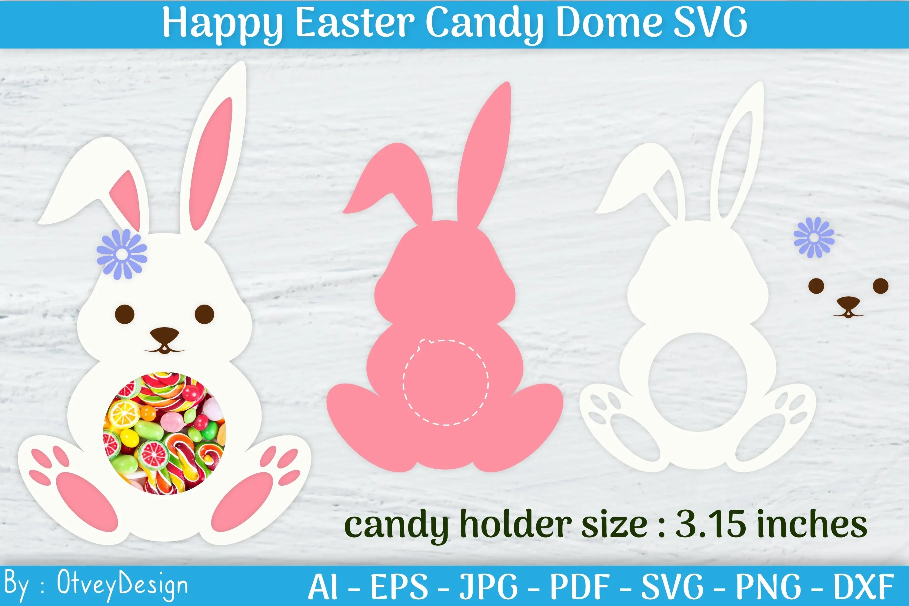 Happy Easter Candy Dome SVG Bundle - CraftNest - Digital Crafting and Art