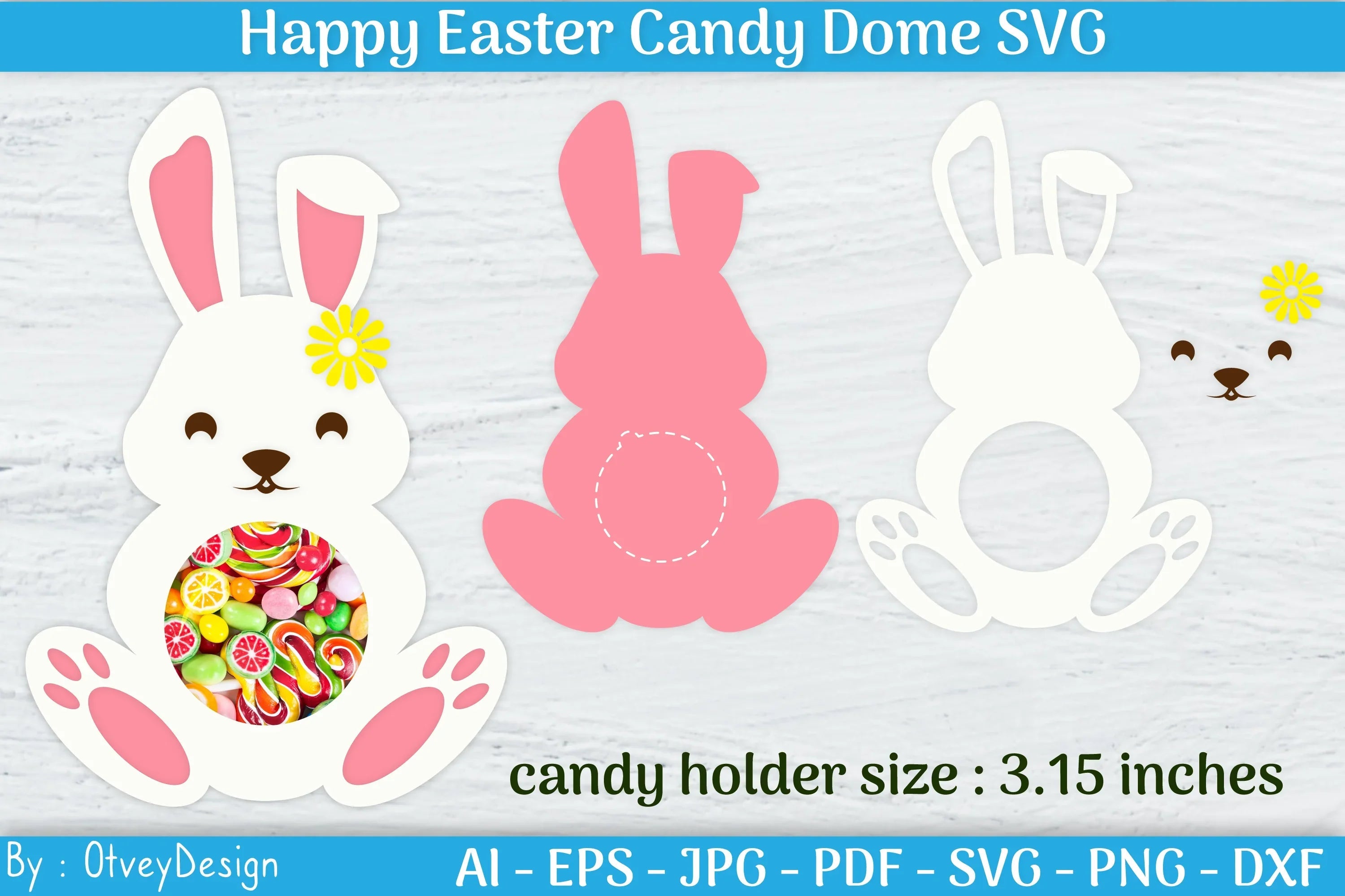 Happy Easter Candy Dome SVG Bundle - CraftNest - Digital Crafting and Art