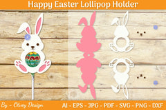 Happy Easter Lollipop Holder SVG Bundle - CraftNest - Digital Crafting and Art