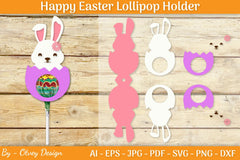 Happy Easter Lollipop Holder SVG Bundle - CraftNest - Digital Crafting and Art