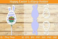 Happy Easter Lollipop Holder SVG Bundle - CraftNest - Digital Crafting and Art