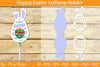 Happy Easter Lollipop Holder SVG Bundle
