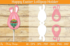Happy Easter Lollipop Holder SVG Bundle - CraftNest - Digital Crafting and Art