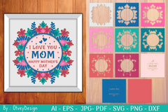 Happy Mother's Day Shadow Box Papercut SVG Bundle - CraftNest - Digital Crafting and Art