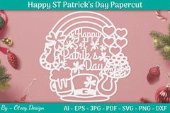 Happy St Patrick's Day Papercut SVG Bundle - CraftNest - Digital Crafting and Art