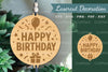 Happy Birthday Lasercut Decoration Clipart Bundle
