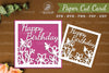 Happy Birthday Paper Cut Card SVG Bundle