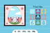 Happy Easter Bunny Layered Papercut SVG Bundle