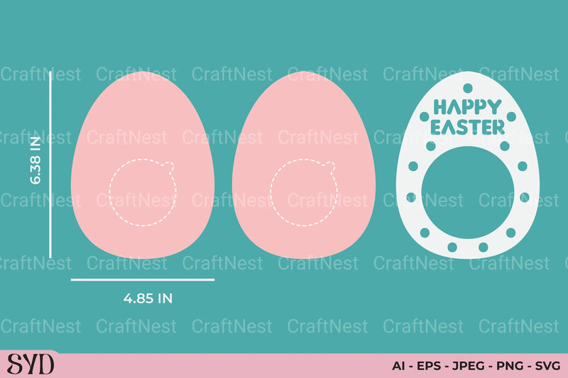 Happy Easter Candy Dome SVG Bundle - CraftNest - Digital Crafting and Art