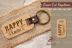 Happy Easter Laser Cut Keychain Clipart Bundle - CraftNest - Digital Crafting and Art