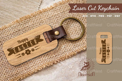 Happy Easter Laser Cut Keychain Design Bundle - CraftNest - Digital Crafting and Art
