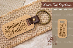 Happy Fall Laser Cut Keychain Design Bundle - CraftNest - Digital Crafting and Art