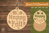 Happy Fall Laser Cut Ornament Clipart Bundle