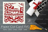Happy Graduation Paper Cut Card SVG Clipart