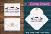 Happy Halloween Envelope Template Clipart Bundle