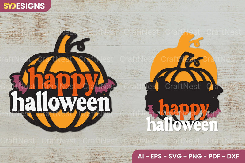 Happy Halloween Lasercut SVG Bundle - CraftNest - Digital Crafting and Art