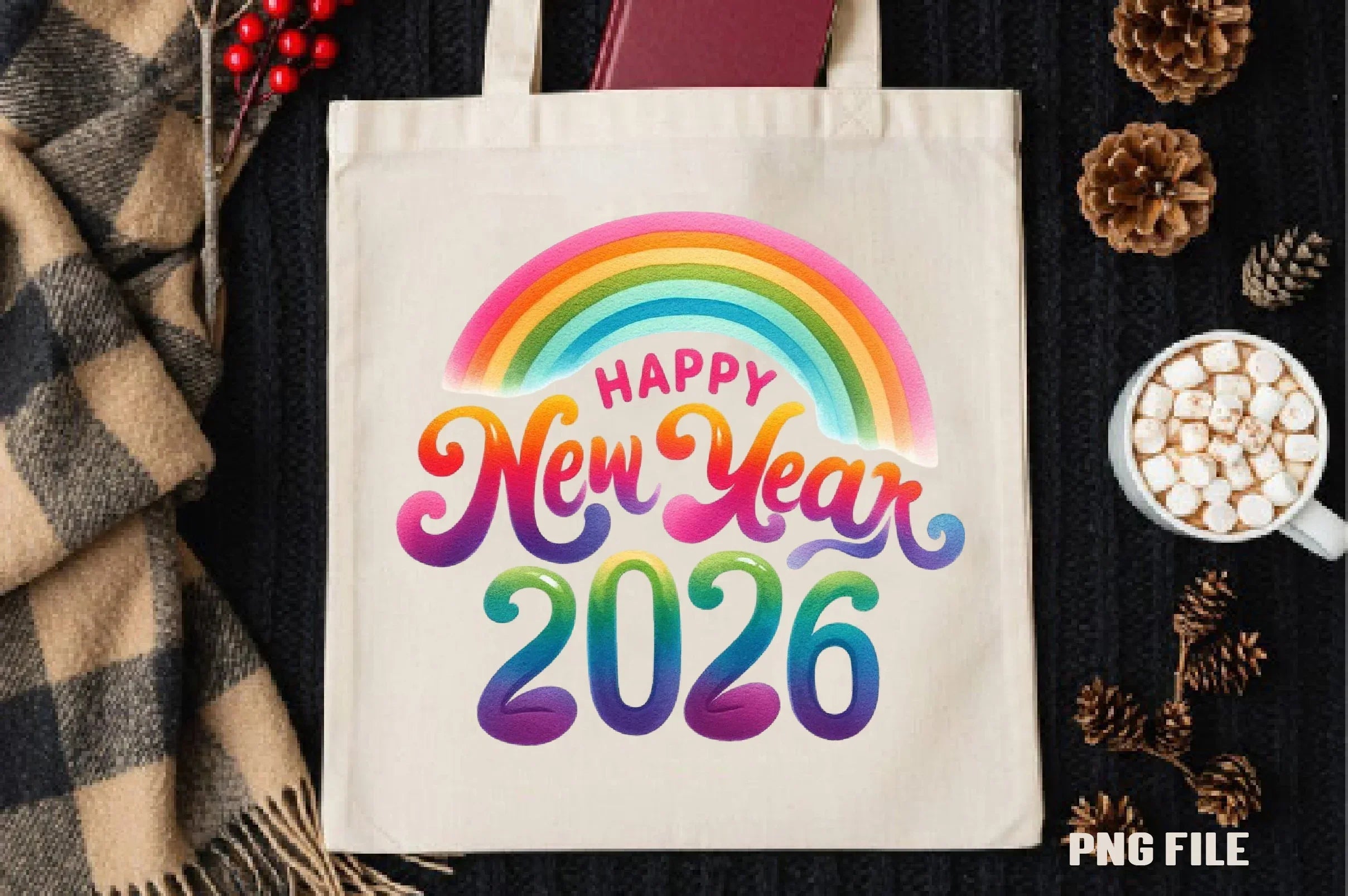 Happy New Year 2026 Clipart Bundle - CraftNest - Digital Crafting and Art
