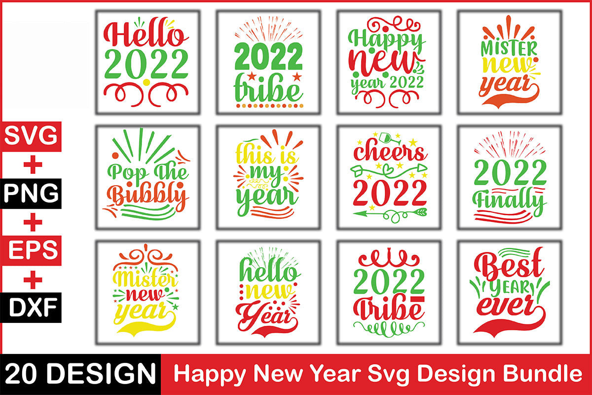 New Year 20 SVG Bundle