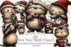 Happy New Year Sloth Clipart Bundle