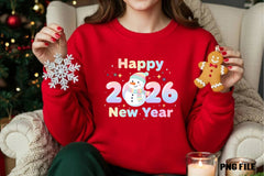 Happy New Year Winking Snowman Clipart Bundle - CraftNest - Digital Crafting and Art