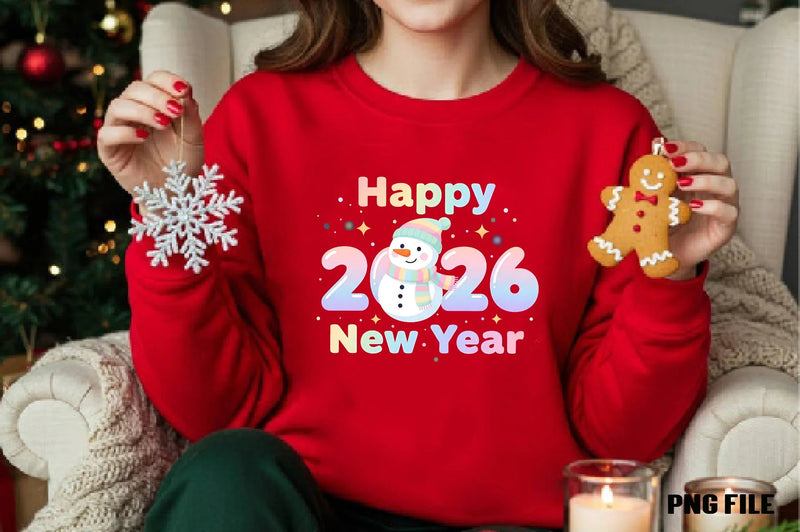 Happy New Year Winking Snowman Clipart Bundle - CraftNest - Digital Crafting and Art