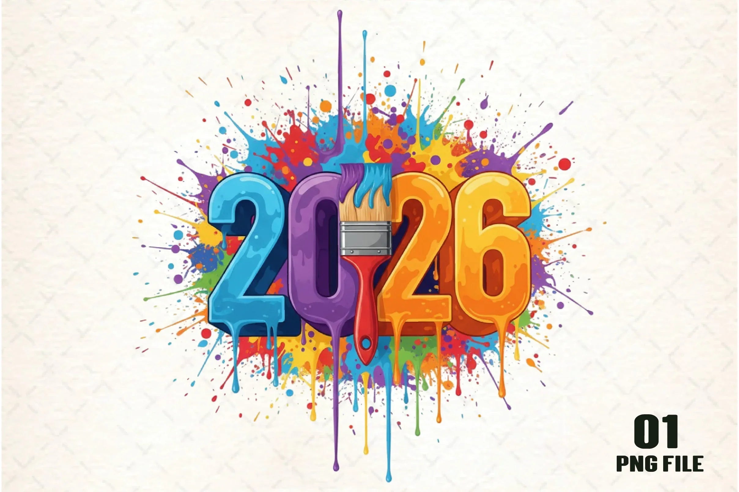 Happy New Year Clipart Bundle - CraftNest - Digital Crafting and Art