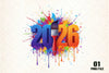 Happy New Year Clipart Bundle