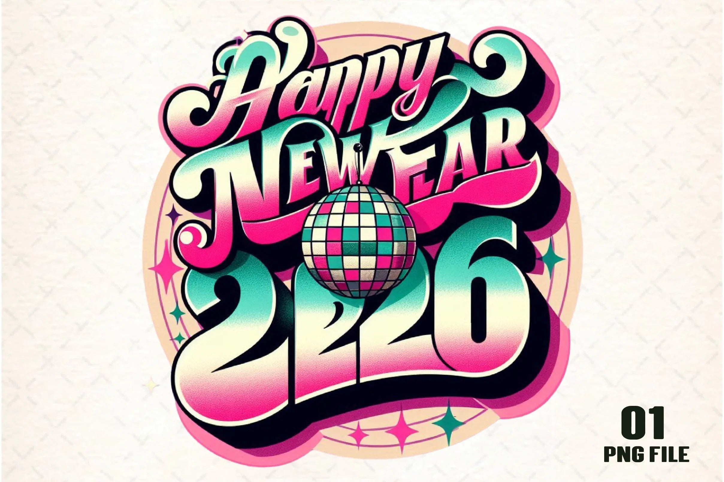 Happy New Year Clipart Bundle - CraftNest - Digital Crafting and Art