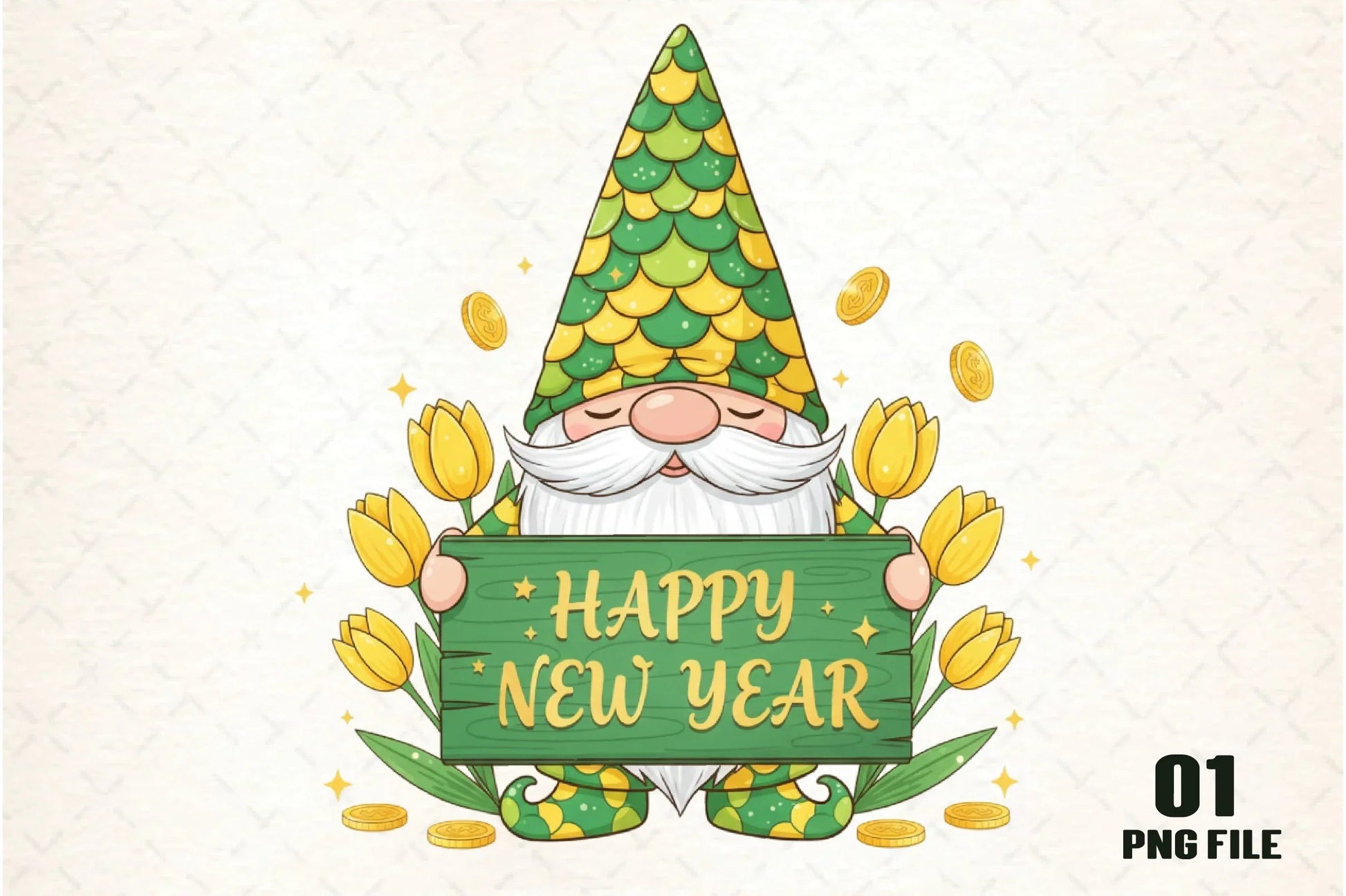 Happy New Year Clipart Bundle - CraftNest - Digital Crafting and Art