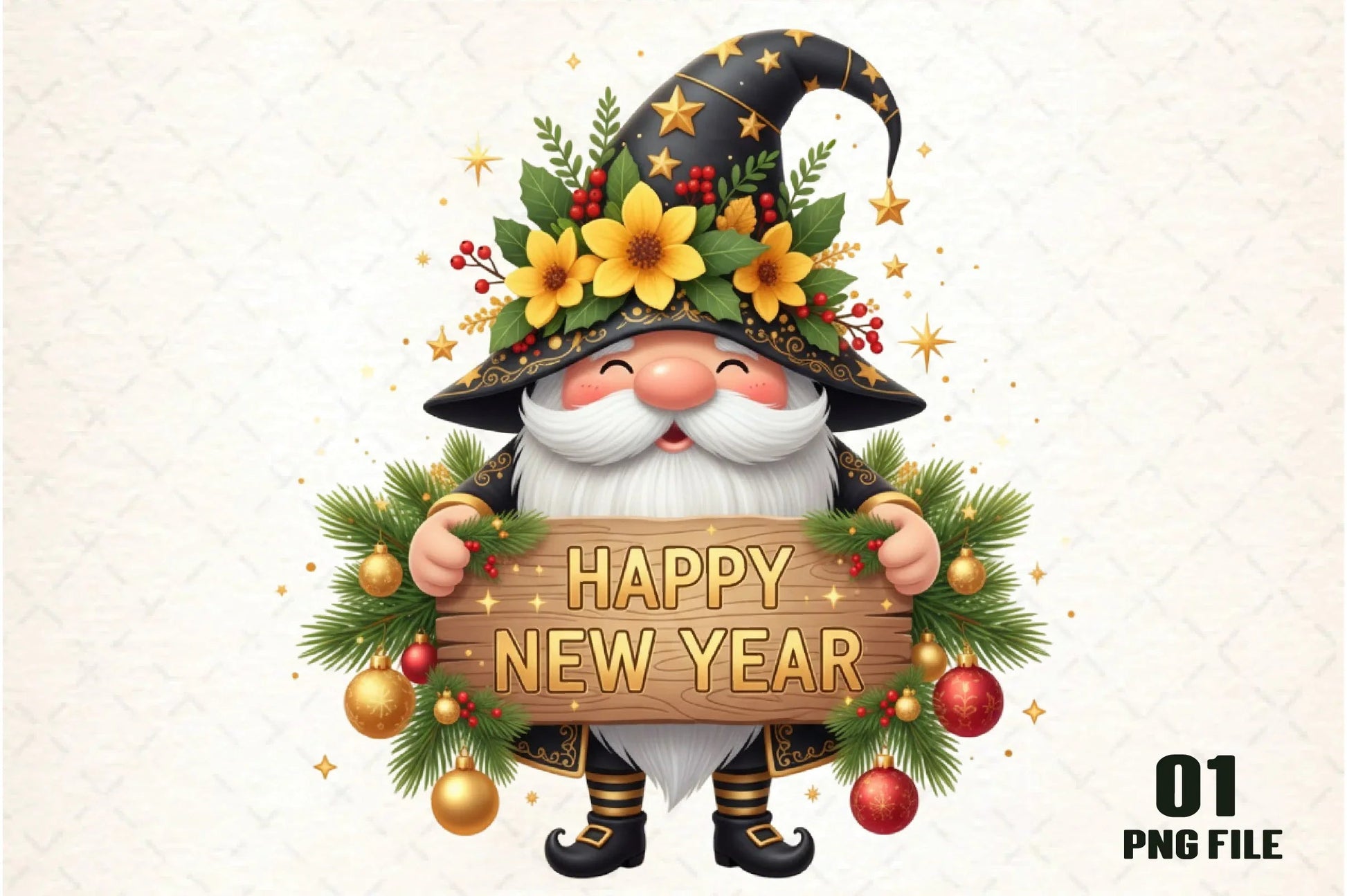 Happy New Year Clipart Bundle - CraftNest - Digital Crafting and Art