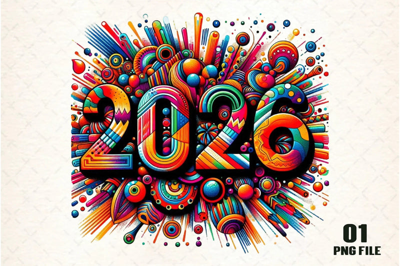 Happy New Year Clipart Bundle - CraftNest - Digital Crafting and Art