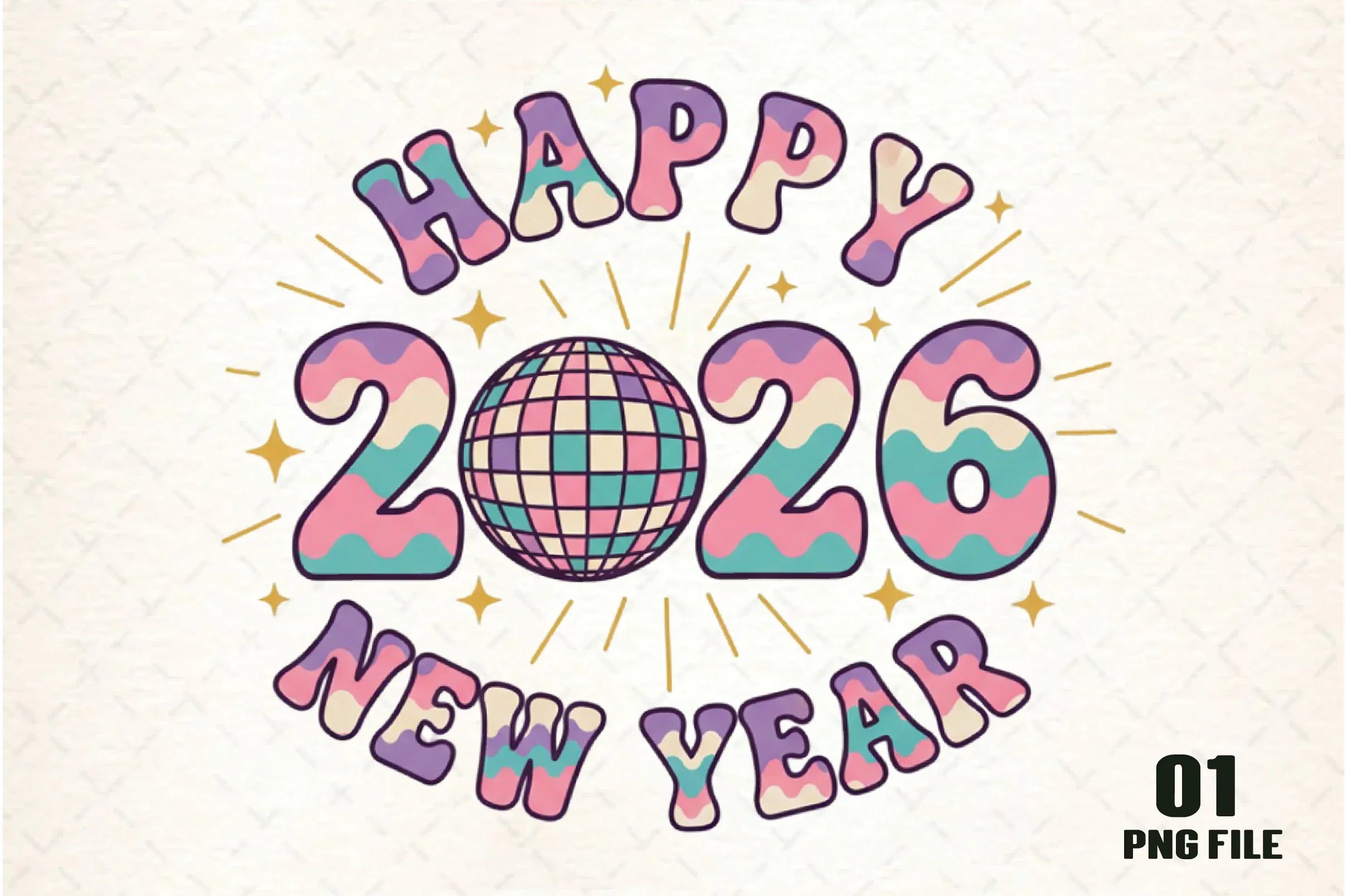 Happy New Year Clipart Bundle - CraftNest - Digital Crafting and Art