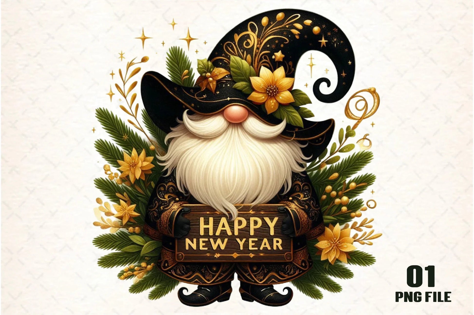 Happy New Year Clipart Bundle - CraftNest - Digital Crafting and Art