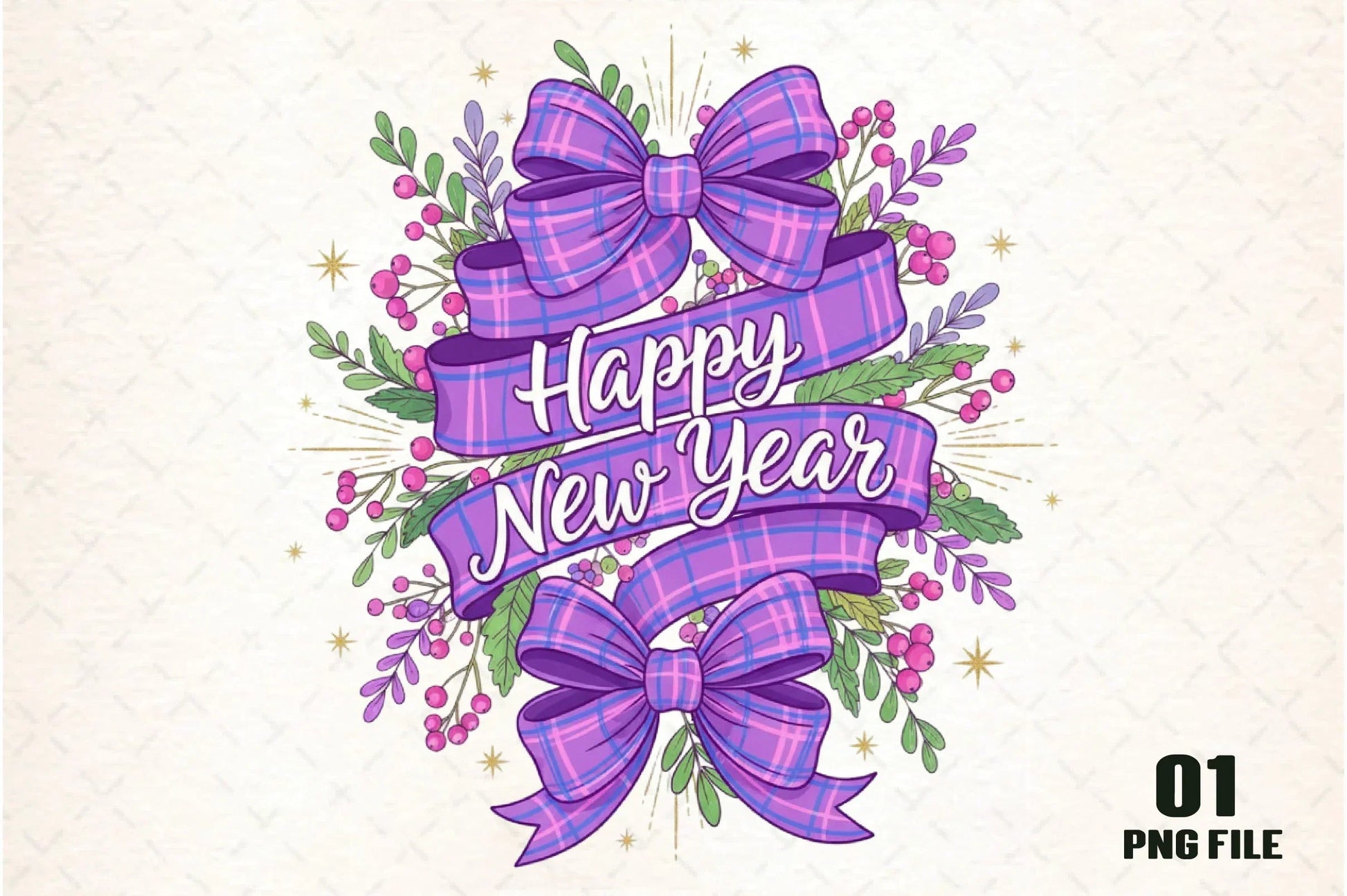 Happy New Year Clipart Bundle - CraftNest - Digital Crafting and Art