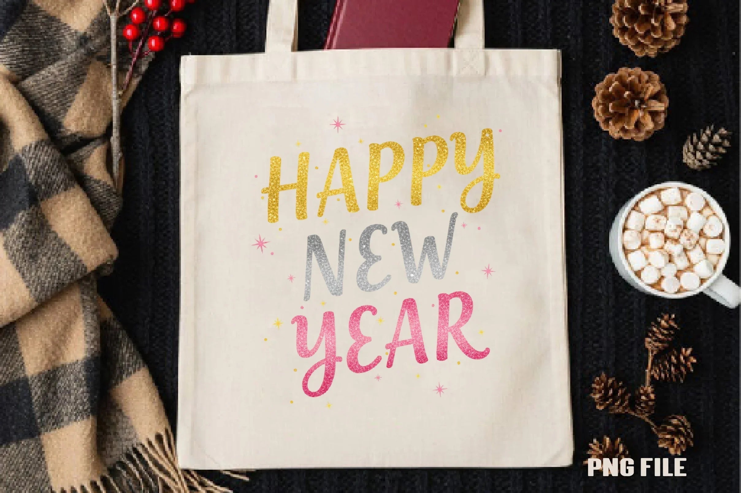 Happy New Year Clipart Bundle - CraftNest - Digital Crafting and Art